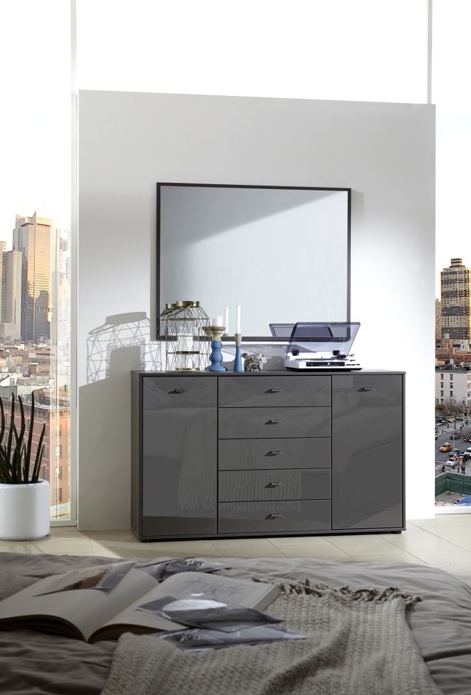 Product photograph of Wiemann Tokio 2 Door 5 Drawer Combination Dresser - Variation Available from Choice Furniture Superstore.