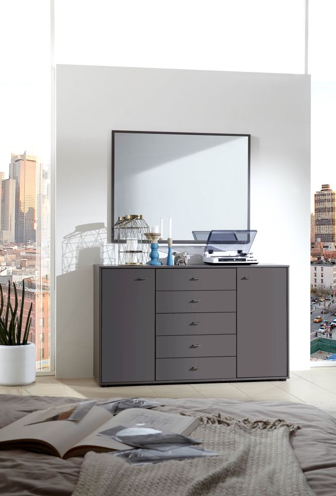 Product photograph of Wiemann Tokio 2 Door 5 Drawer Combination Dresser - Variation Available from Choice Furniture Superstore.