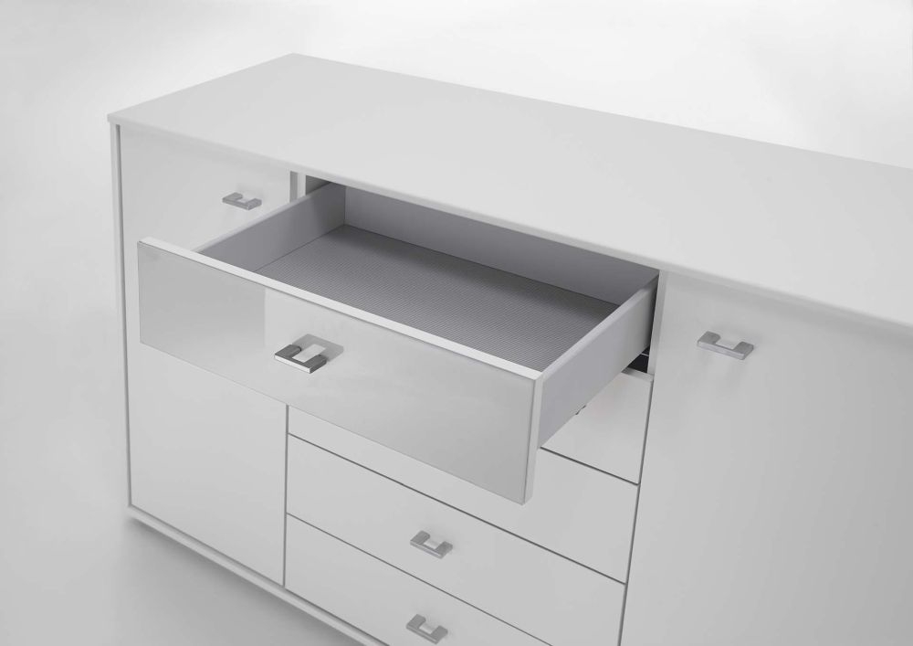 Product photograph of Tokio 2 Door 5 Drawer Combination Dresser With Alpine White Or Glass Top Drawer from Choice Furniture Superstore.