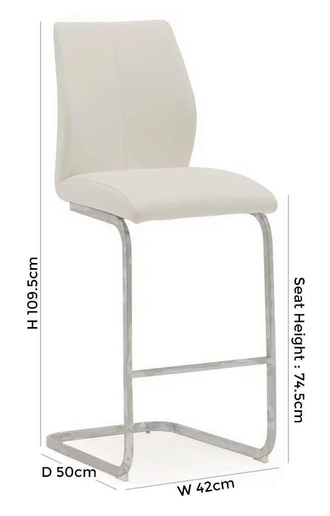 Product photograph of Vida Living Elis Bar Stool Sold In Pairs from Choice Furniture Superstore.
