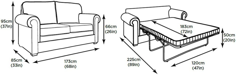 Jay-Be Classic Pocket Sprung Sofa Bed - Mink Fabric - CFS Furn...