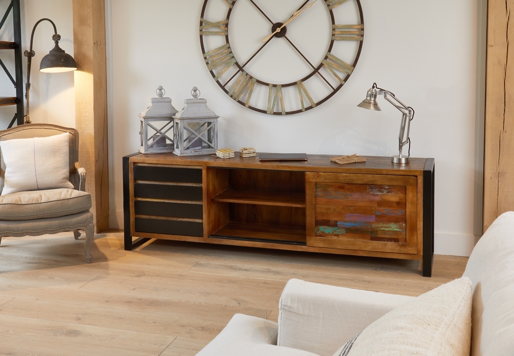 Product photograph of Urban Chic Reclaimed Ultra Wide Sideboard from Choice Furniture Superstore.