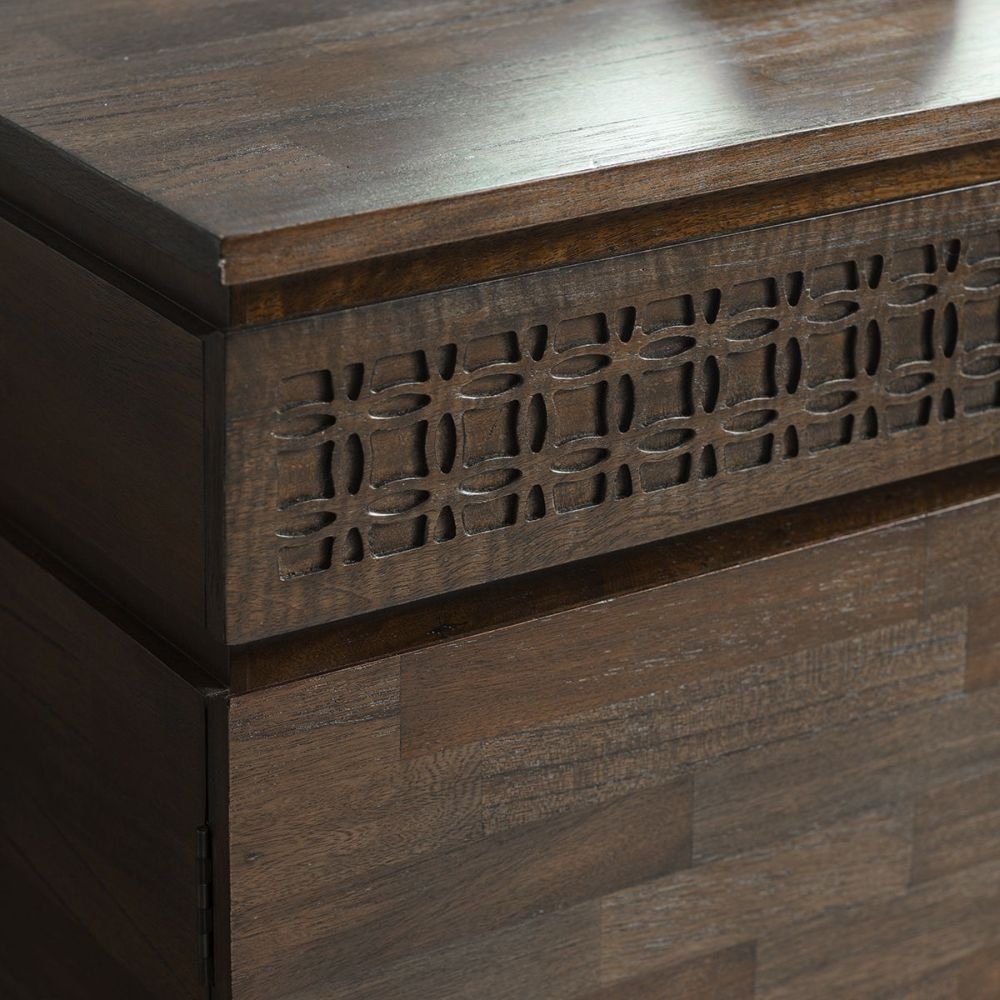 Product photograph of Boho Retreat Chocolate Mango Wood 3 Door 2 Drawer Medium Sideboard from Choice Furniture Superstore.
