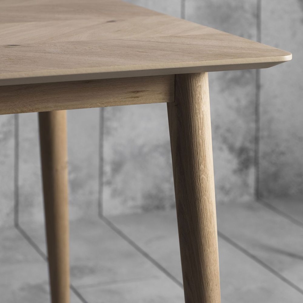 Product photograph of Milano Oak 160cm Dining Table from Choice Furniture Superstore.