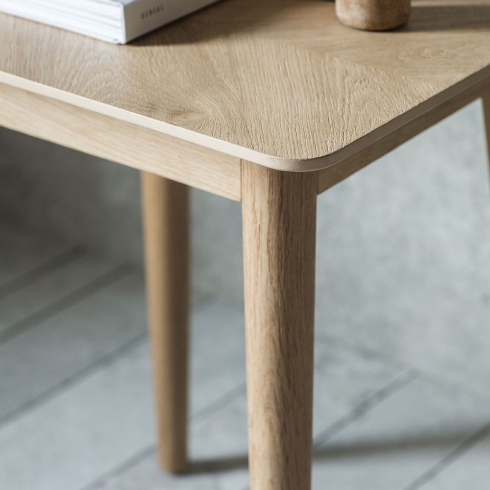 Product photograph of Milano Oak Side Table from Choice Furniture Superstore.