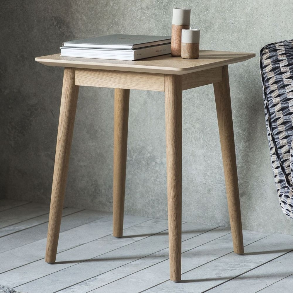 Product photograph of Milano Oak Side Table from Choice Furniture Superstore.