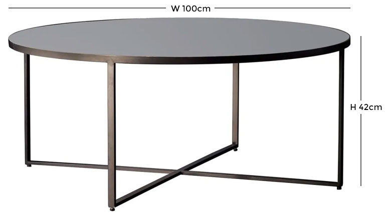 Product photograph of Torrance Grey Mirrored Coffee Table from Choice Furniture Superstore.