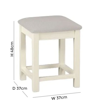 Product photograph of Tch Coelo Painted Leather Seat Bedroom Stool from Choice Furniture Superstore.