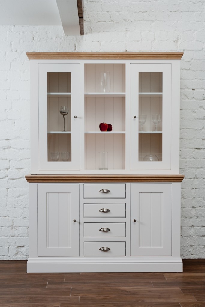 Product photograph of Tch Coelo 4 Door Combi Medium Dresser - Oak And Painted from Choice Furniture Superstore.