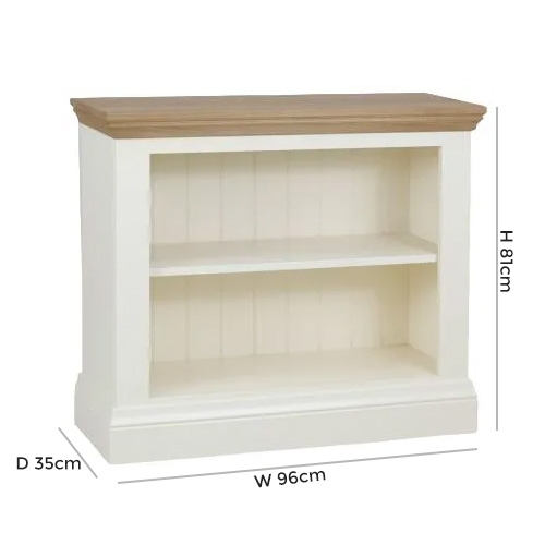 Product photograph of Tch Coelo 1 Shelf Bookcase - Oak And Painted from Choice Furniture Superstore.