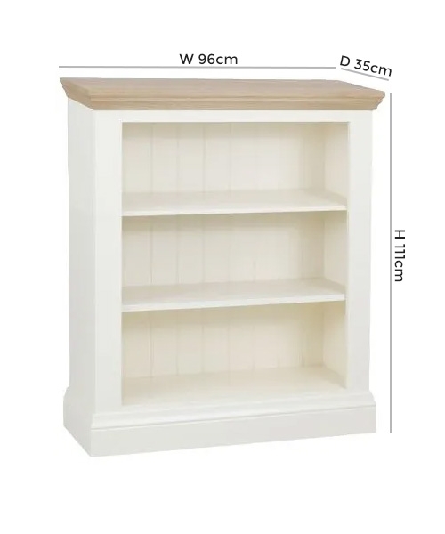 Product photograph of Tch Coelo 2 Shelves Bookcase - Oak And Painted from Choice Furniture Superstore.