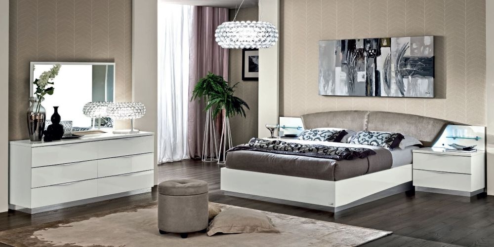 Product photograph of Camel Onda Night White Italian Drop Bed With Luna Storage from Choice Furniture Superstore.