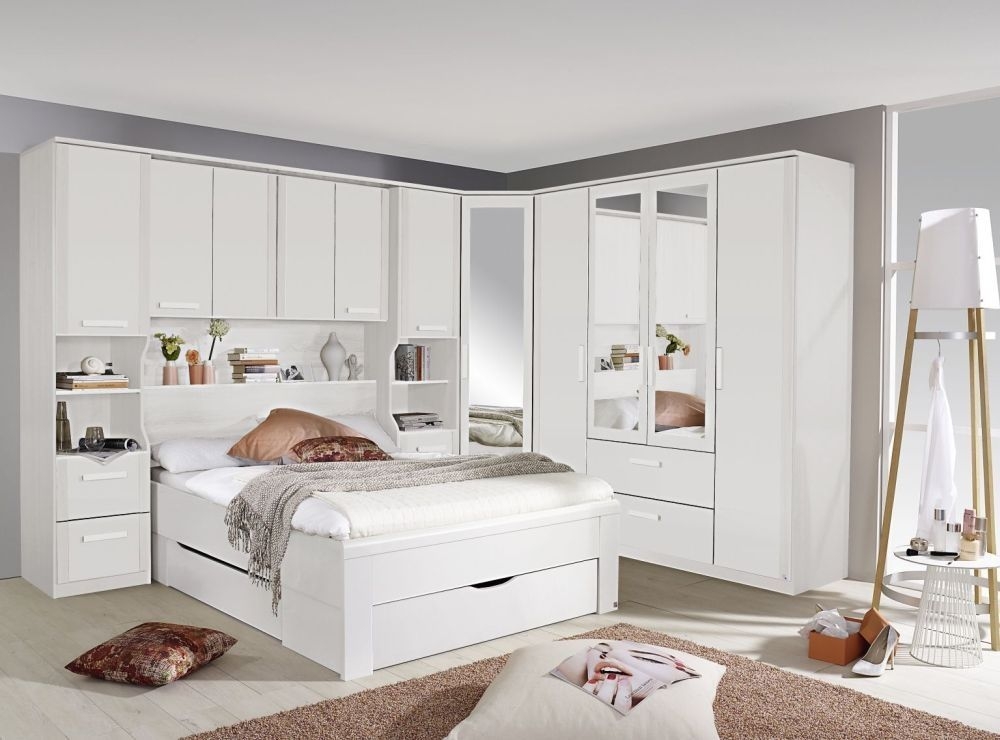 Product photograph of Rivera 4ft 6in Double Storage Bed In Alpine White - 140cm X 190cm from Choice Furniture Superstore.