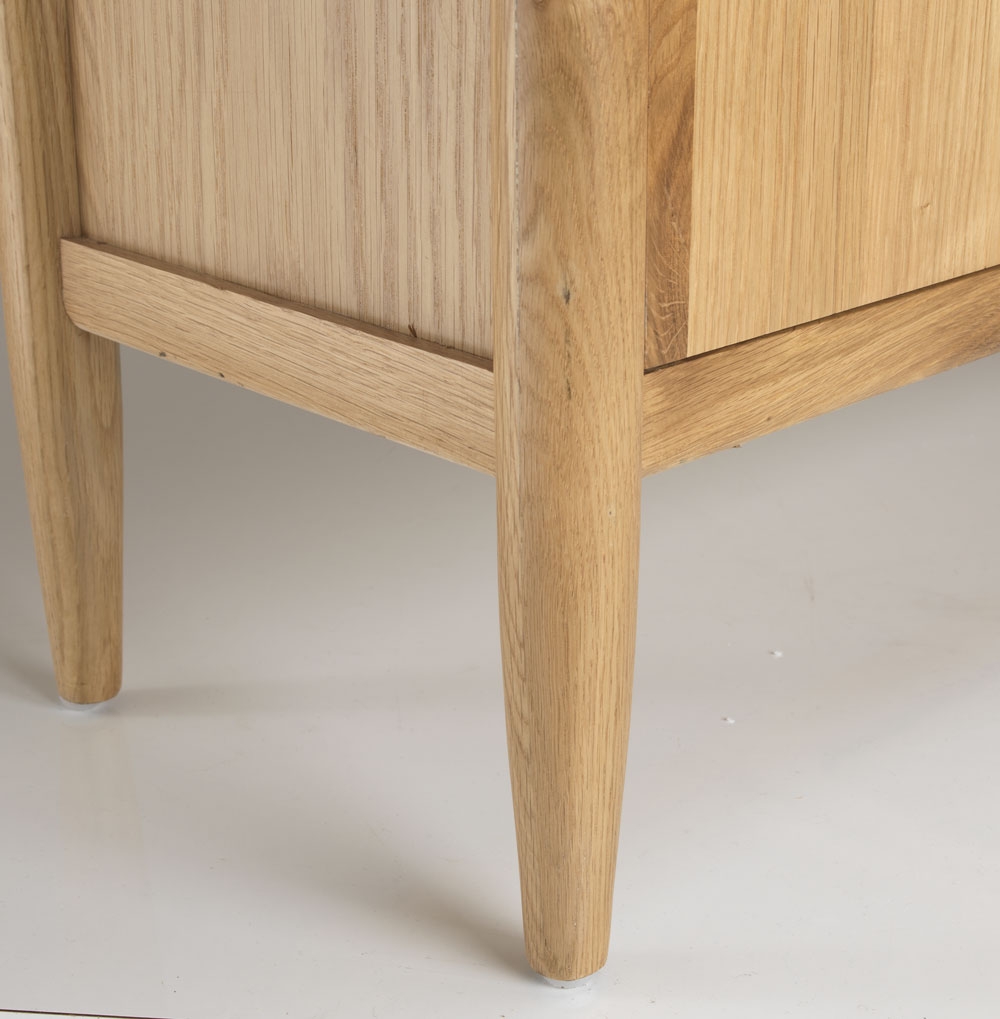 Product photograph of Skean Scandinavian Style Oak Small Sideboard 95cm With 2 Doors from Choice Furniture Superstore.