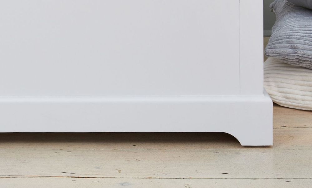 Product photograph of Signature Grey Painted Hallway Storage Bench from Choice Furniture Superstore.