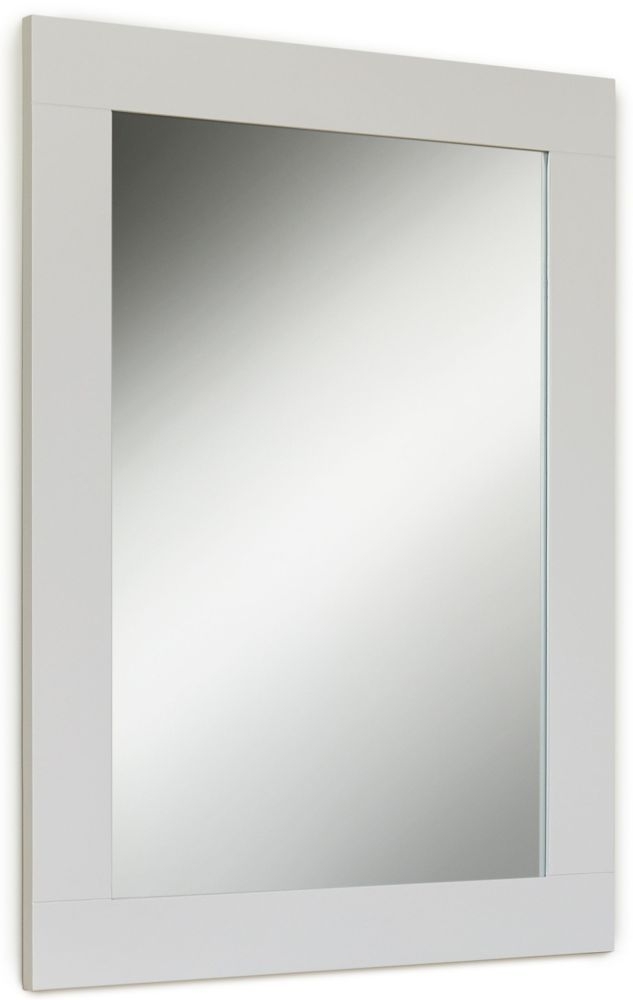 Product photograph of Signature Grey Painted Rectangular Mirror - 81cm-111cm from Choice Furniture Superstore.