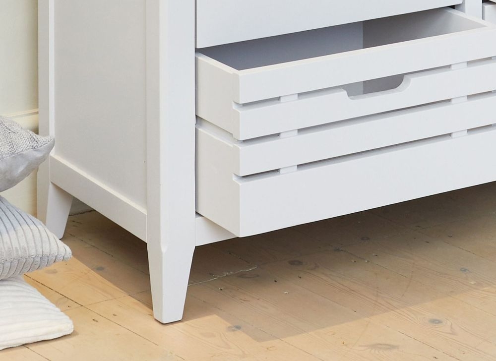 Product photograph of Signature Grey Painted 7 Drawer Sideboard from Choice Furniture Superstore.