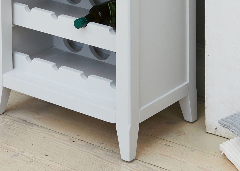 Product photograph of Signature Grey Painted Wine Rack from Choice Furniture Superstore.