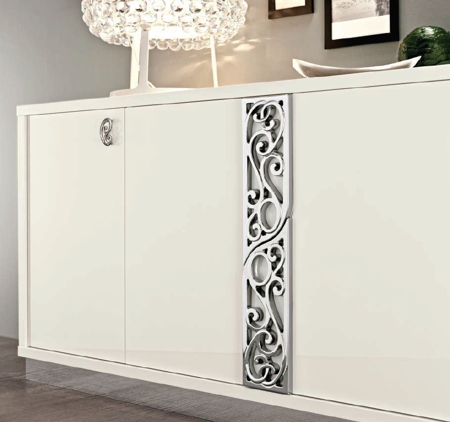 Product photograph of Camel Roma Day White Glamour Italian Large Buffet Large Sideboard from Choice Furniture Superstore.