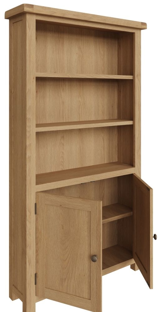 Tucson Oak 2 Door Bookcase CFS Furniture UK