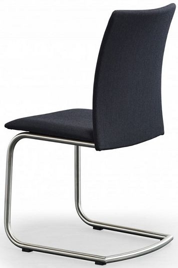 Product photograph of Skovby Sm53 Steel Brushed Dining Chair from Choice Furniture Superstore.