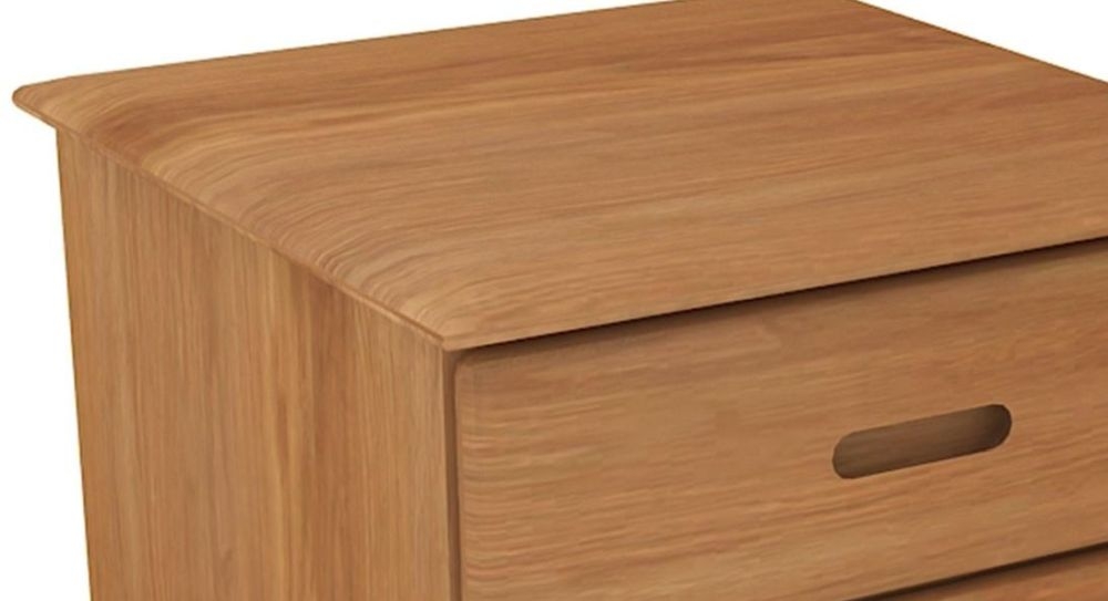 Product photograph of Malmo Oak 3 Drawer Bedside Cabinet from Choice Furniture Superstore.