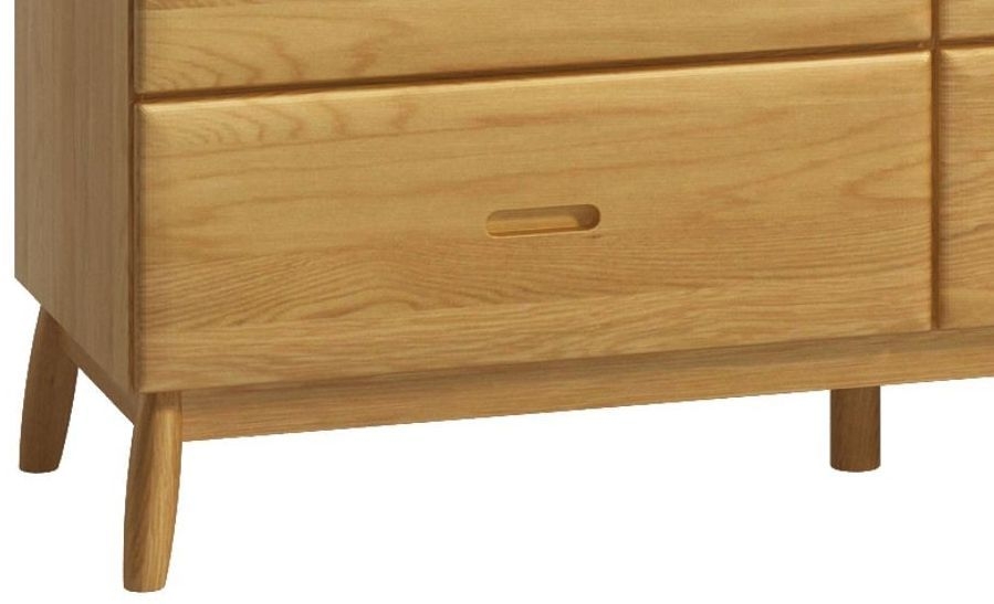 Product photograph of Malmo Oak 6 Drawer Wide Chest from Choice Furniture Superstore.