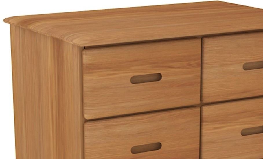 Product photograph of Malmo Oak 4 Over 3 Drawer Tall Chest from Choice Furniture Superstore.