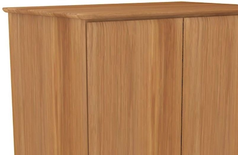 Product photograph of Malmo Oak 2 Door Double Wardrobe from Choice Furniture Superstore.