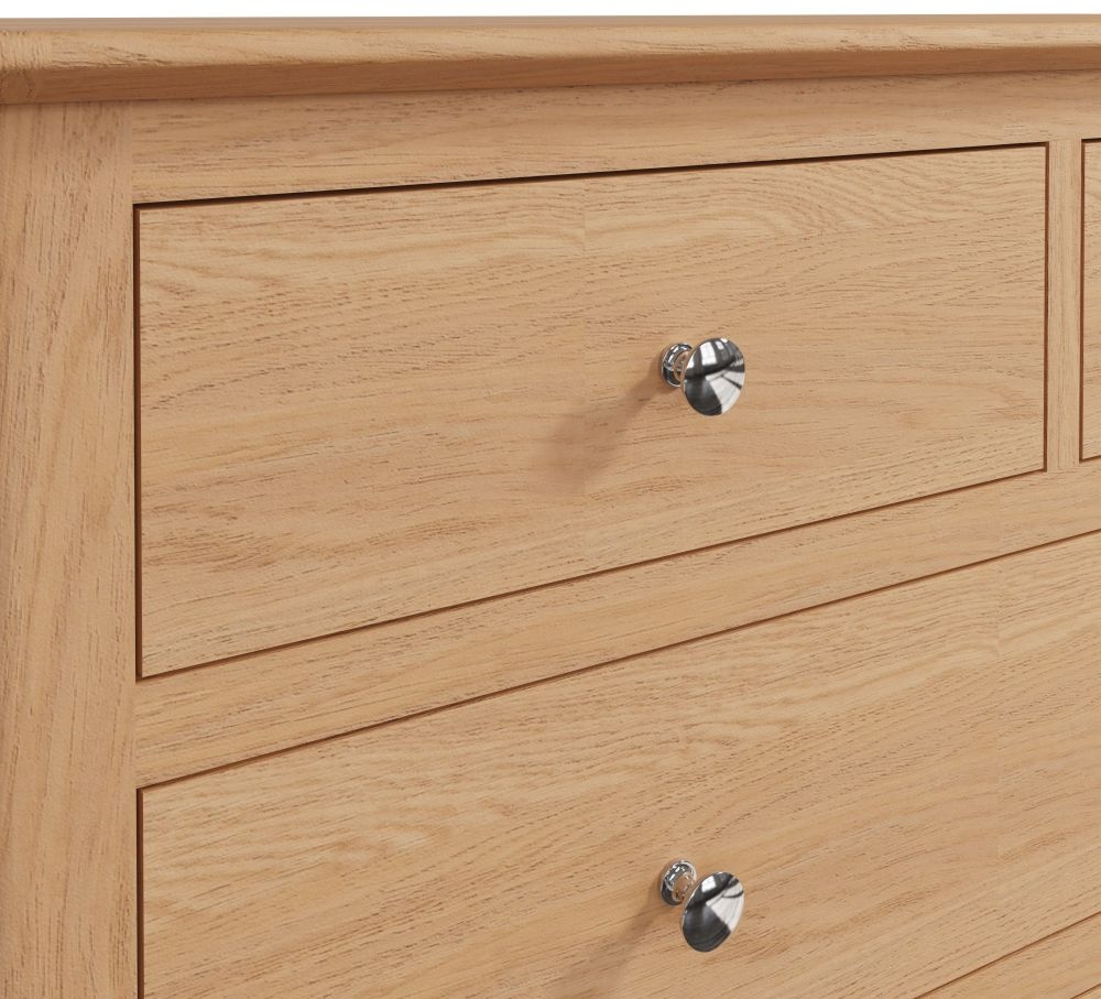 Product photograph of Appleby Oak 2 3 Drawer Chest from Choice Furniture Superstore.