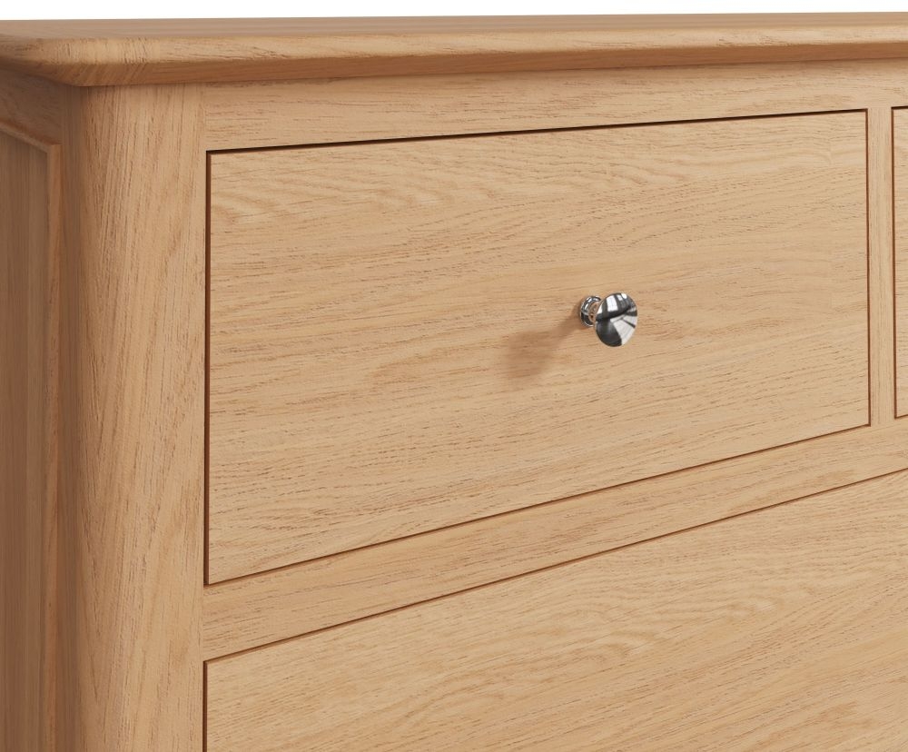 Product photograph of Appleby Oak 2 3 Drawer Jumbo Chest from Choice Furniture Superstore.