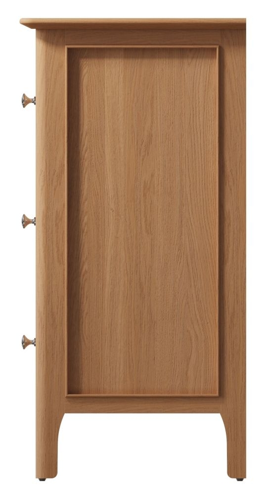 Product photograph of Appleby Oak 6 Drawer Chest from Choice Furniture Superstore.