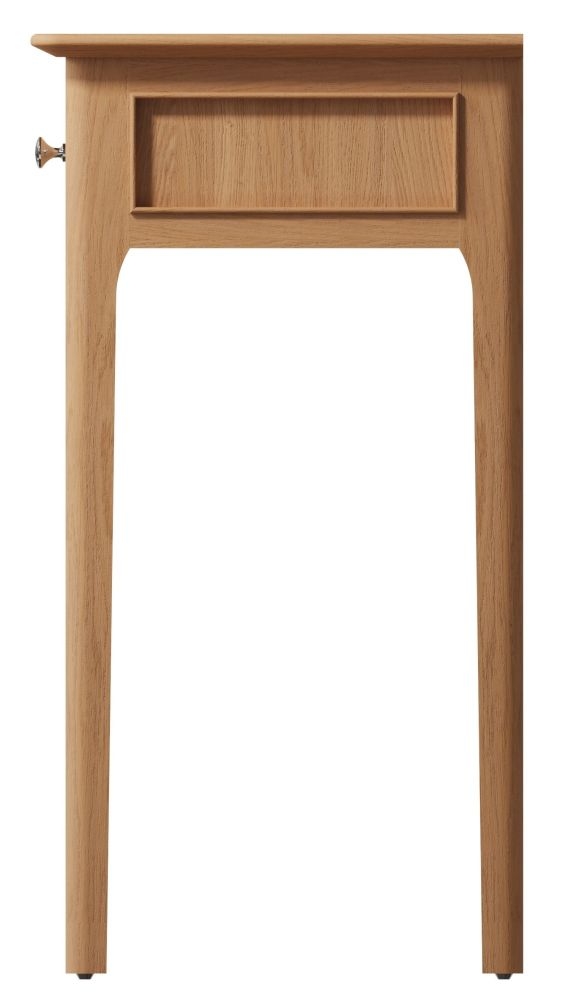 Product photograph of Appleby Oak 3 Drawer Dressing Table from Choice Furniture Superstore.