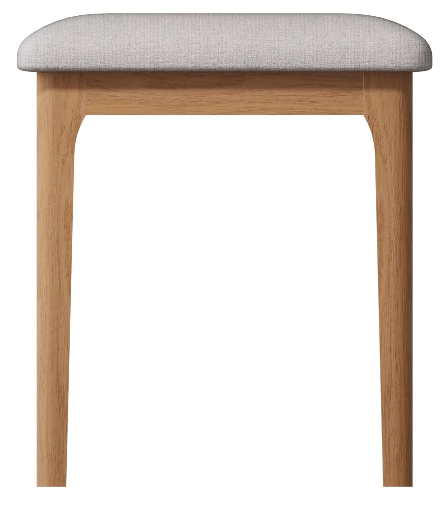 Product photograph of Appleby Oak Bedroom Stool from Choice Furniture Superstore.
