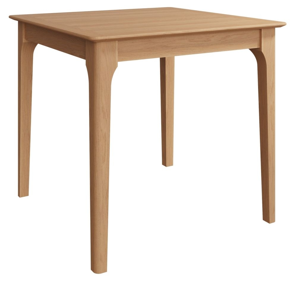 Product photograph of Appleby Oak Rectangular Dining Table - 2 Seater from Choice Furniture Superstore.
