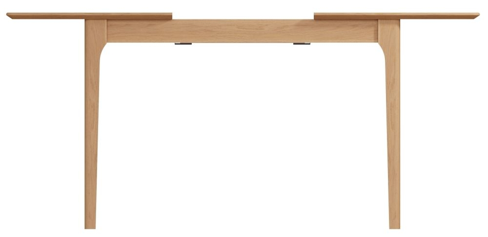 Product photograph of Appleby Oak 120cm Butterfly Extending Dining Table from Choice Furniture Superstore.