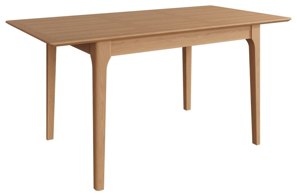 Product photograph of Appleby Oak 120cm Butterfly Extending Dining Table from Choice Furniture Superstore.