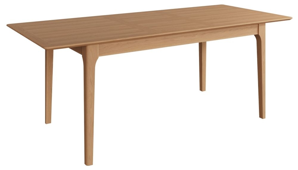 Product photograph of Appleby Oak 160cm Butterfly Extending Dining Table from Choice Furniture Superstore.
