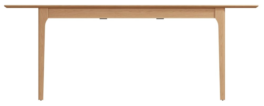 Product photograph of Appleby Oak 6 Seater Butterfly Extending Dining Table from Choice Furniture Superstore.