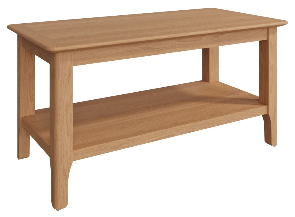 Product photograph of Appleby Oak Coffee Table from Choice Furniture Superstore.