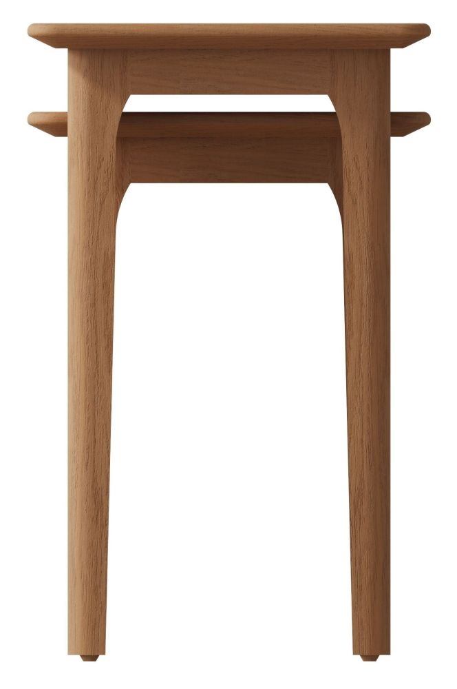 Product photograph of Appleby Oak Nest Of 2 Tables from Choice Furniture Superstore.