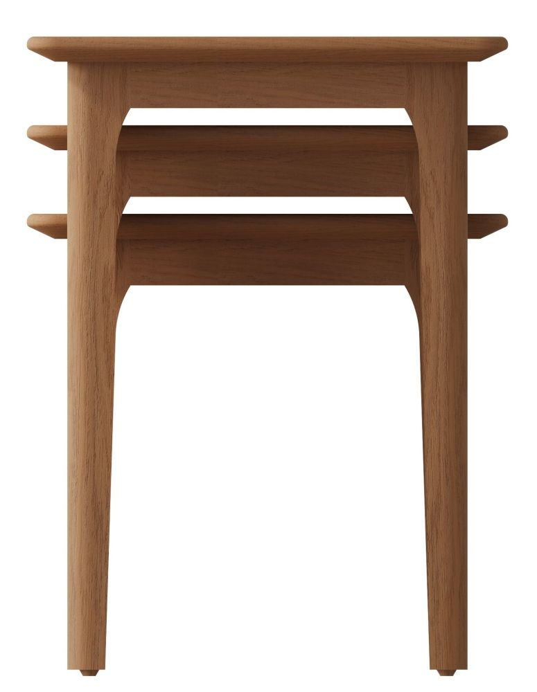 Product photograph of Appleby Oak Nest Of 3 Tables from Choice Furniture Superstore.