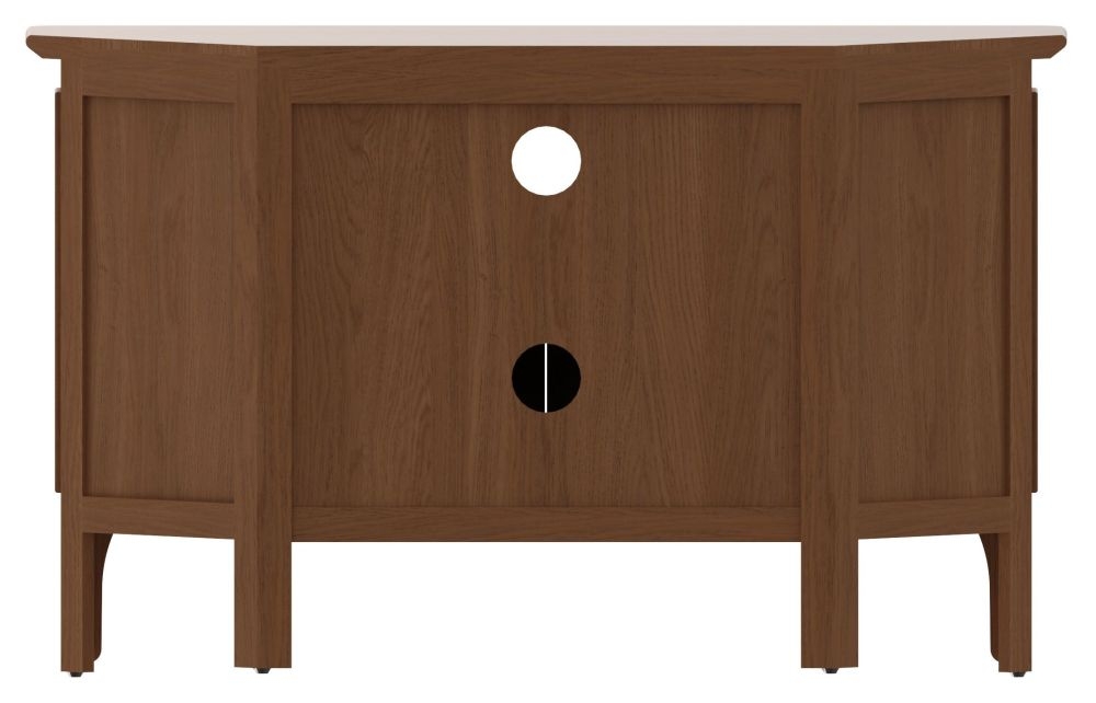 Product photograph of Appleby Oak 2 Door Corner Tv Unit from Choice Furniture Superstore.