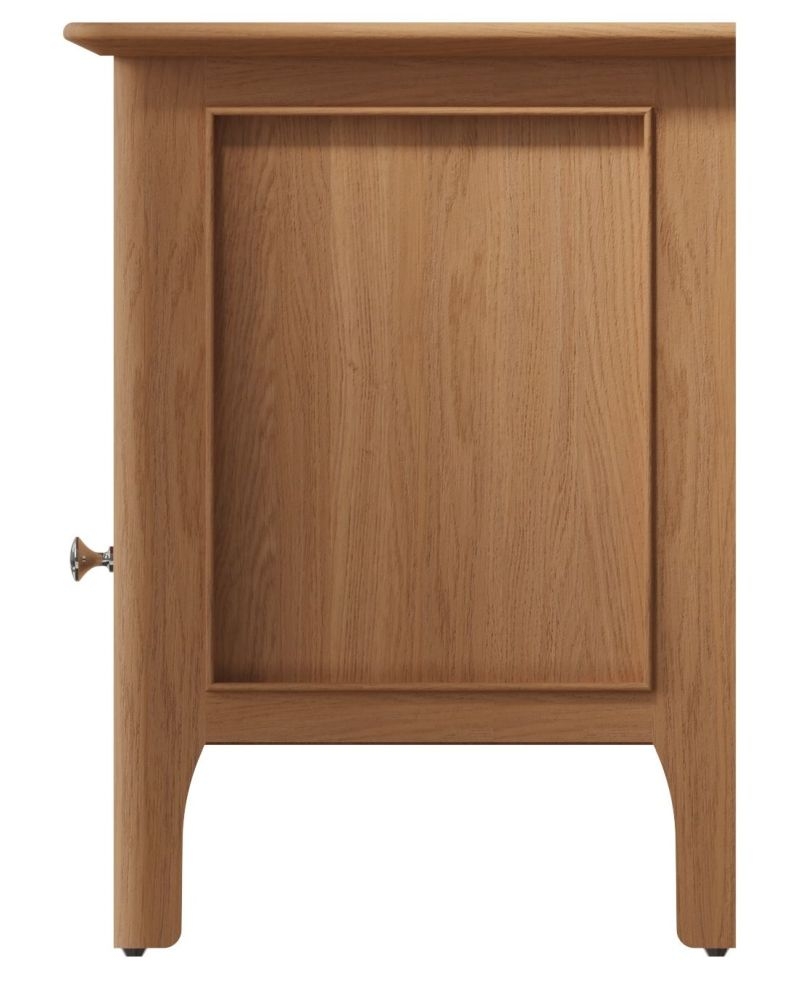 Product photograph of Appleby Oak 2 Drawer Standard Tv Unit from Choice Furniture Superstore.