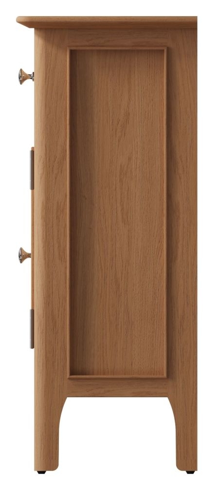Product photograph of Appleby Oak 1 Door 1 Drawer Small Cupboard from Choice Furniture Superstore.