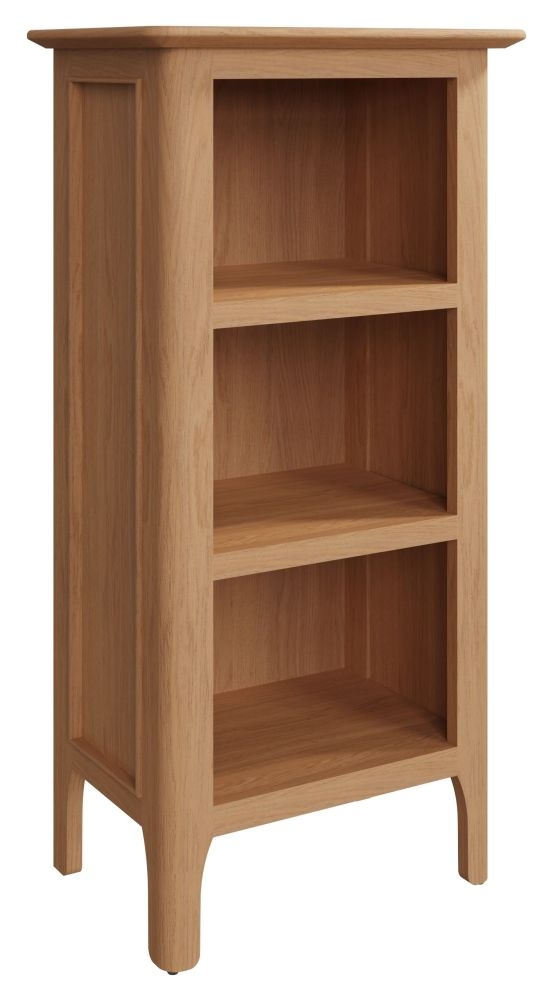 Product photograph of Appleby Natural Oak Small Bookcase from Choice Furniture Superstore.