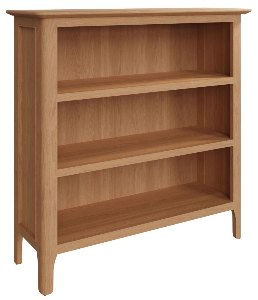 Product photograph of Appleby Oak Bookcase from Choice Furniture Superstore.