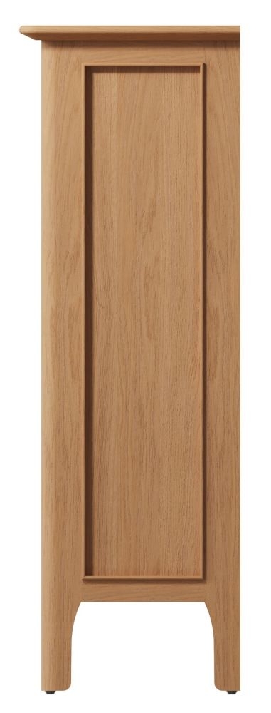 Product photograph of Appleby Oak Bookcase from Choice Furniture Superstore.