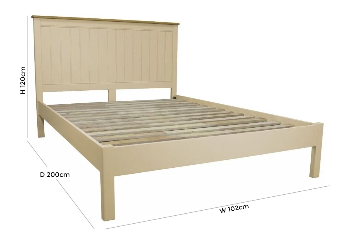 Product photograph of Harmony Cobblestone Painted Bed - Comes In 3ft Single 4ft 6in Double And 5ft King Size Options from Choice Furniture Superstore.