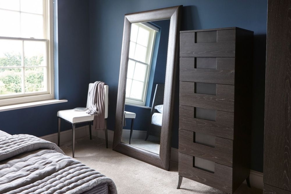 Product photograph of Fitzroy Charcoal 6 Drawer Tall Chest from Choice Furniture Superstore.
